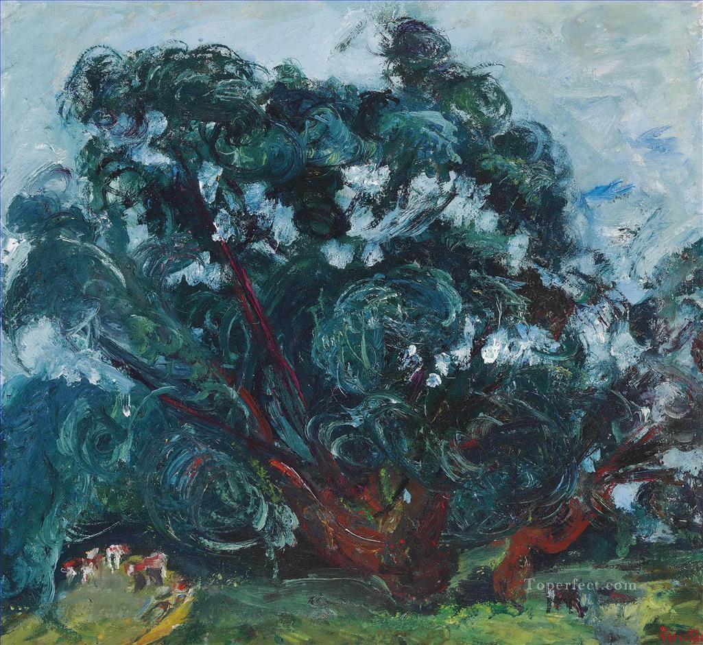 árbol Chaim Soutine bosques árboles paisaje Pintura al óleo